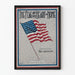 Vintage plakat med det amerikanske flag - The Flag of My Heart and Home