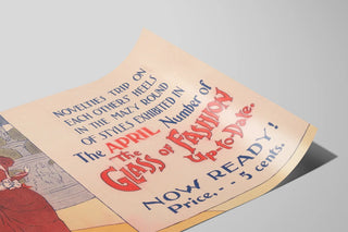 Plakat Vintage Aprilmode - Retro Vægdekoration — visning af kunstværket