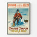 Vintage plakat Charlie Chaplin Guldminen