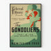 Vintage plakat The Gondoliers - Vægdekoration opera og klassisk musik