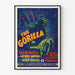 Vintage plakat The Gorilla - Retro biograf vægdekoration