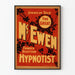 Vintage plakat af The Great McEwen, skotsk hypnotisør