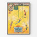 Vintage plakat The Great Wallace Shows - Sisters Vortex tredobbelt drejende trapez