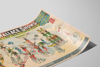 Plakat vintage Circus The Great Wallace Shows - retro vægdekoration — visning af kunstværket