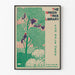 Plakat The Green Tree Library - Illustration Natur og Høns, vintage vægdekoration