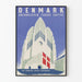 Vægdekoration plakat af kirken Grundtvig i København
