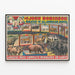 Plakat vintage John Robinson Grande Ménagerie — indrammet kunstværk på væggen