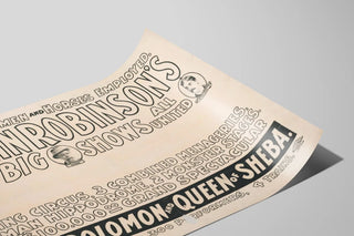Plakat vintage John Robinsons 10 store shows - fascinerende vægdekoration — visning af kunstværket