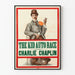 Vintage plakat af The Kid Auto Race med Charlie Chaplin
