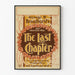 Vintage plakat til vægdekoration teater The Last Chapter
