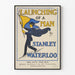 Vintage plakat The Launching of a Man af Stanley Waterloo