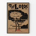 Vintage plakat The Lotos - Litterær og kunstnerisk vægdekoration