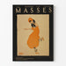 Vintage plakat The Masses december 1915 illustration mode årtierne 1910