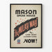 Vintage plakat Mason Opera House The Milky Way