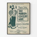 Vintage plakat The Modern Century Girl, Retro vægdekoration
