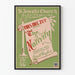Vintage plakat Juleevangeliet - Retro vægdekoration