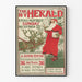 Vintage plakat The New York Herald Juleudgave 1896