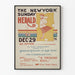 Vintage plakat The New York Sunday Herald 29. december