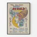 Vintage plakat New York Sunday Herald 1896