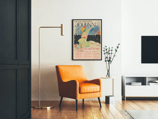 Vintage plakat af The New York Sunday Journal til vægdekoration