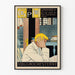 Vintage plakat The Old Book Man - Retro og kunstnerisk vægdekoration