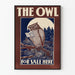 Vintage plakat Ugle og reklame "The Owl"