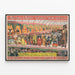 Plakat Vintage Barnum & Bailey The Peerless Prodigies - Vægdekoration Retro — indrammet kunstværk på væggen