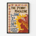 Vintage plakat The Penny Magazine juni - Retro vægdekoration