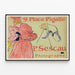 Plakat Vintage Place Pigalle Fotograf P. Sescau — indrammet kunstværk på væggen
