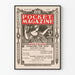 Vintage plakat The Pocket Magazine august 1896 - Retro vægdekoration