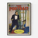 Vintage plakat The Portrait, dramatisk designstil begyndelsen af det 20. århundrede