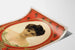 Vintage plakat The Princess Chic med rød ramme og ornamentalt design