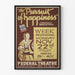 Vintage plakat af teateret The Pursuit of Happiness