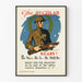 Vintage militær plakat The Regular Ready