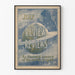 Vintage plakat The Review of Reviews - juli, illustreret cosmos og konstellation Løve