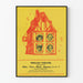 Vintage plakat teater English Theatre Indianapolis The Rivals
