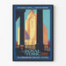 Vintage plakat af The Royal York Toronto, ikonisk hotel i art déco-stil