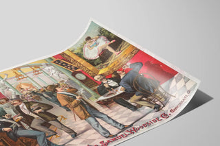Plakat Vintage The Samuel Woodside Co. Cincinnati til Indendørs Vægdekoration — visning af kunstværket