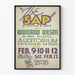 Vintage plakat teater The Sap - Retro vægdekoration Artem Legrand