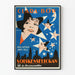 Vintage plakat Solskensflickan - Plakat til vægdekoration til retro biograf