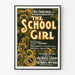 Vintage musikplakat The School Girl
