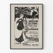 Vintage plakat The Shadow of a Crime - Sort-hvid illustration
