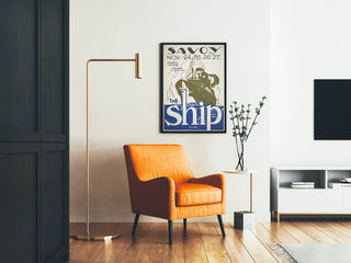 Vintage plakat The Ship vægdekoration båd