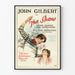 Vintage biografplakat The Show med John Gilbert