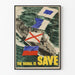 Vintage maritime plakat 'The Signal Is Save' til vægdekoration