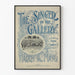 Vintage plakat The Singer in the Gallery-stil musikplakat