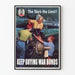 Vintage plakat The Sky's the Limit - Opfordring til køb af krigsobligationer