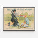 Plakat Vintage 'The Soph and The Widow' - Humoristisk gammeldags illustration — indrammet kunstværk på væggen