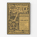 Vintage plakat The Studio - illustreret kunstmagasin