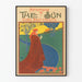 Vintage reklameplakat af The Sun i art nouveau-stil